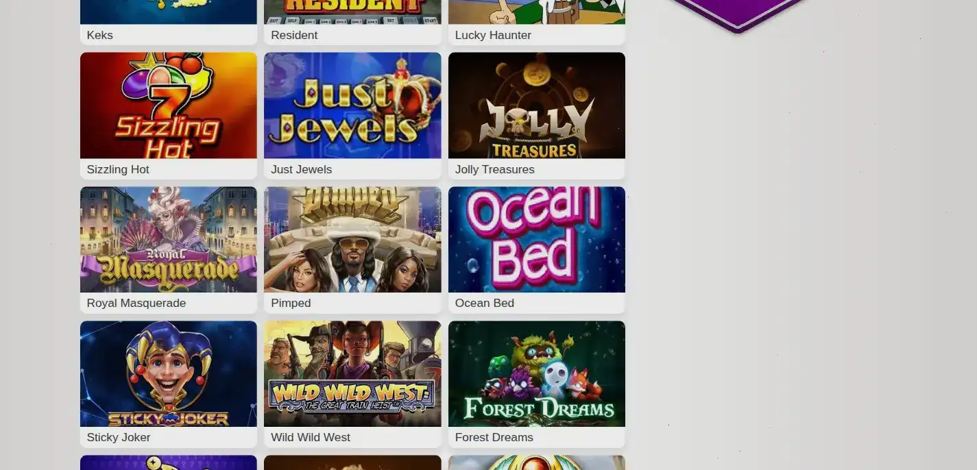 Интерфейс платформы Drip casino